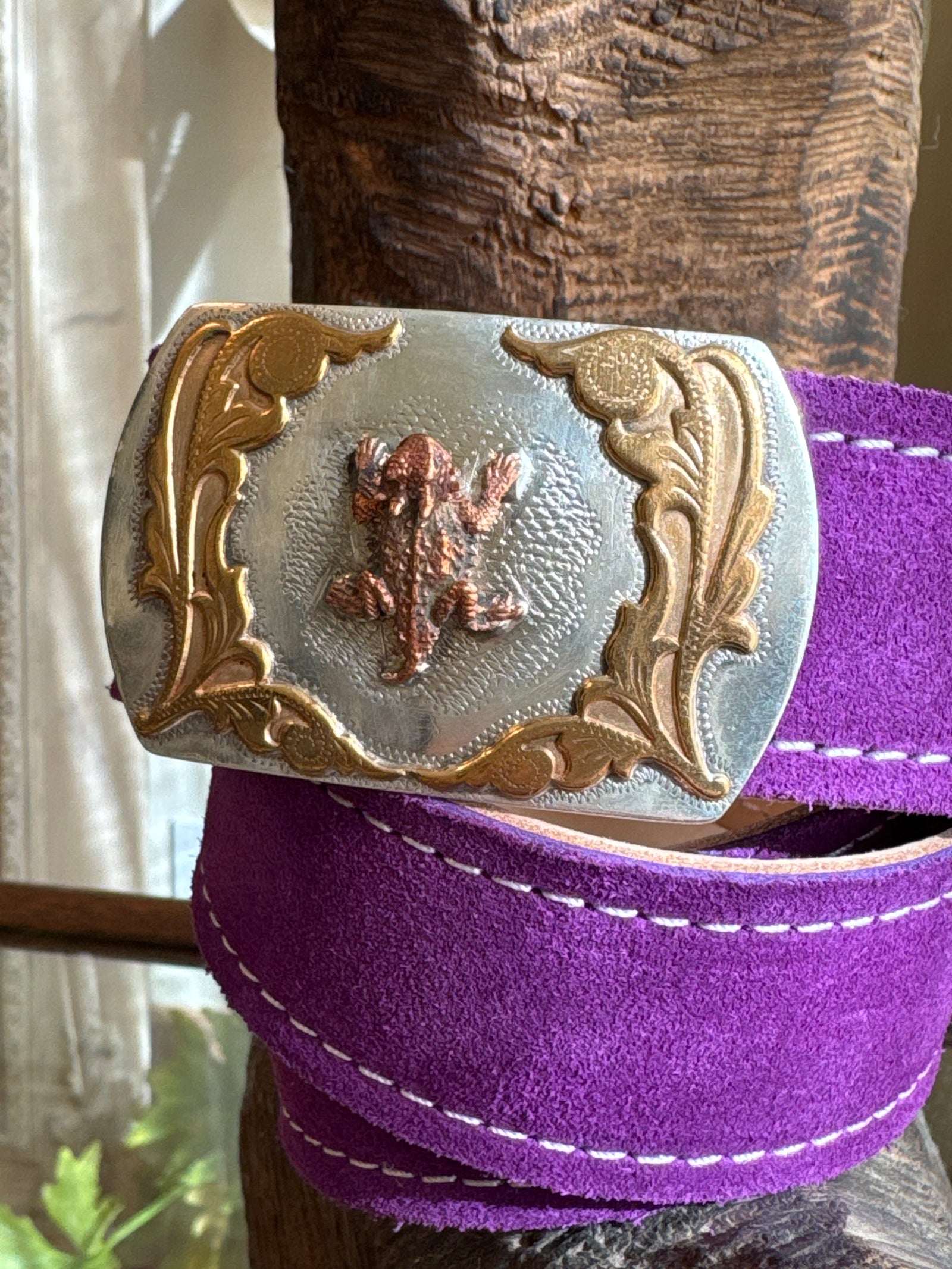 Vintage Horned Frog Buckle