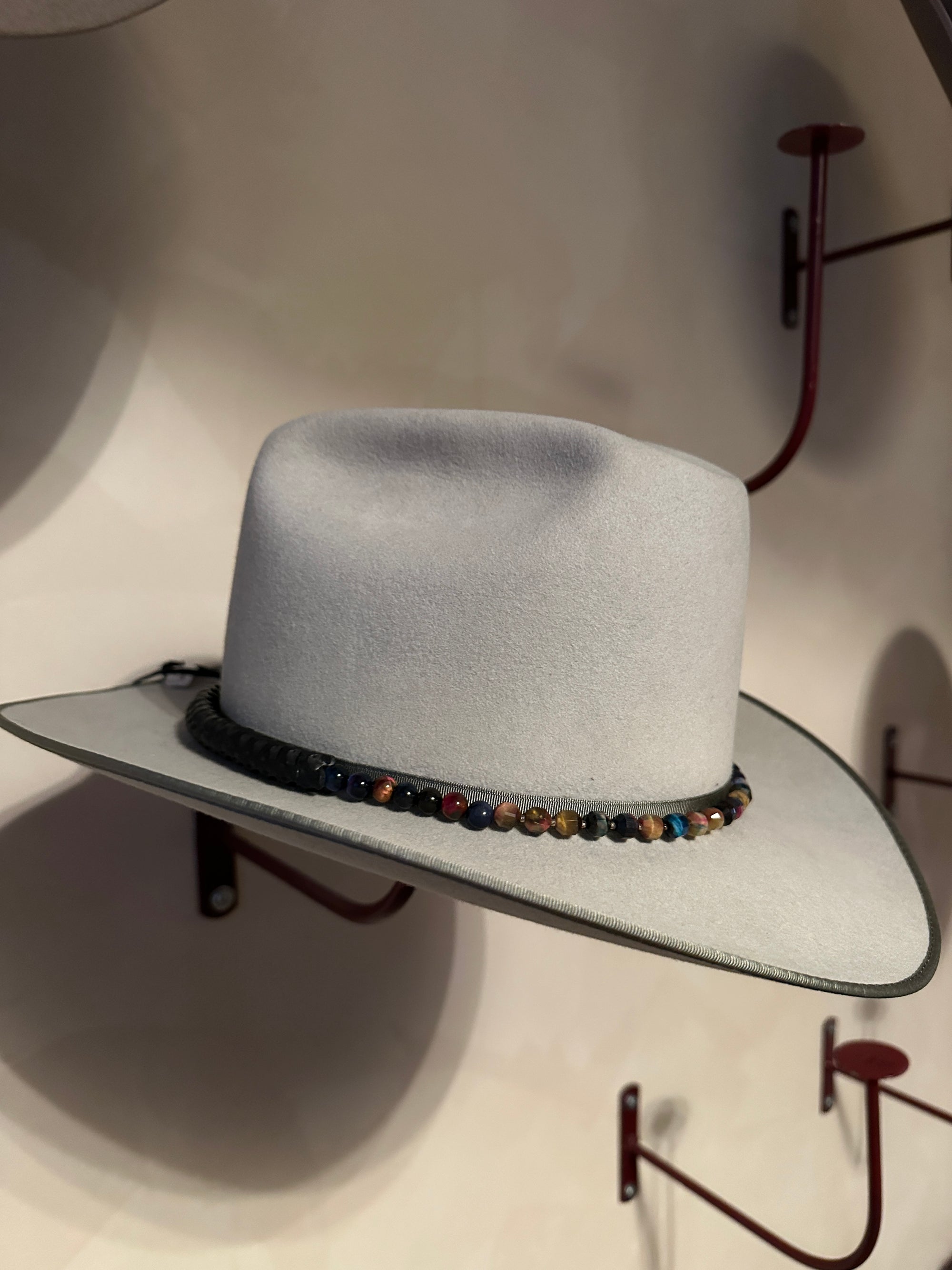 Tiger Eye Snake Vertebrae Hat Band