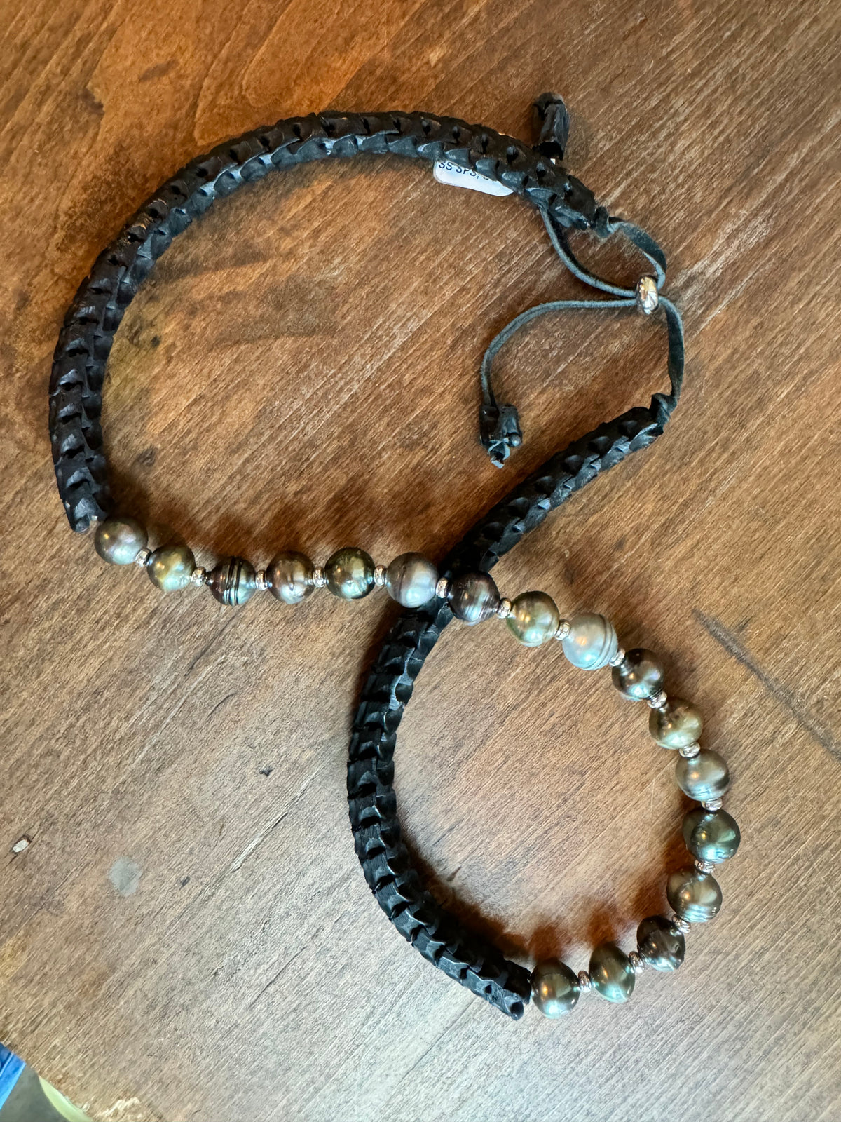 Tahitian Pearl Snake Vertebrae Hat Band