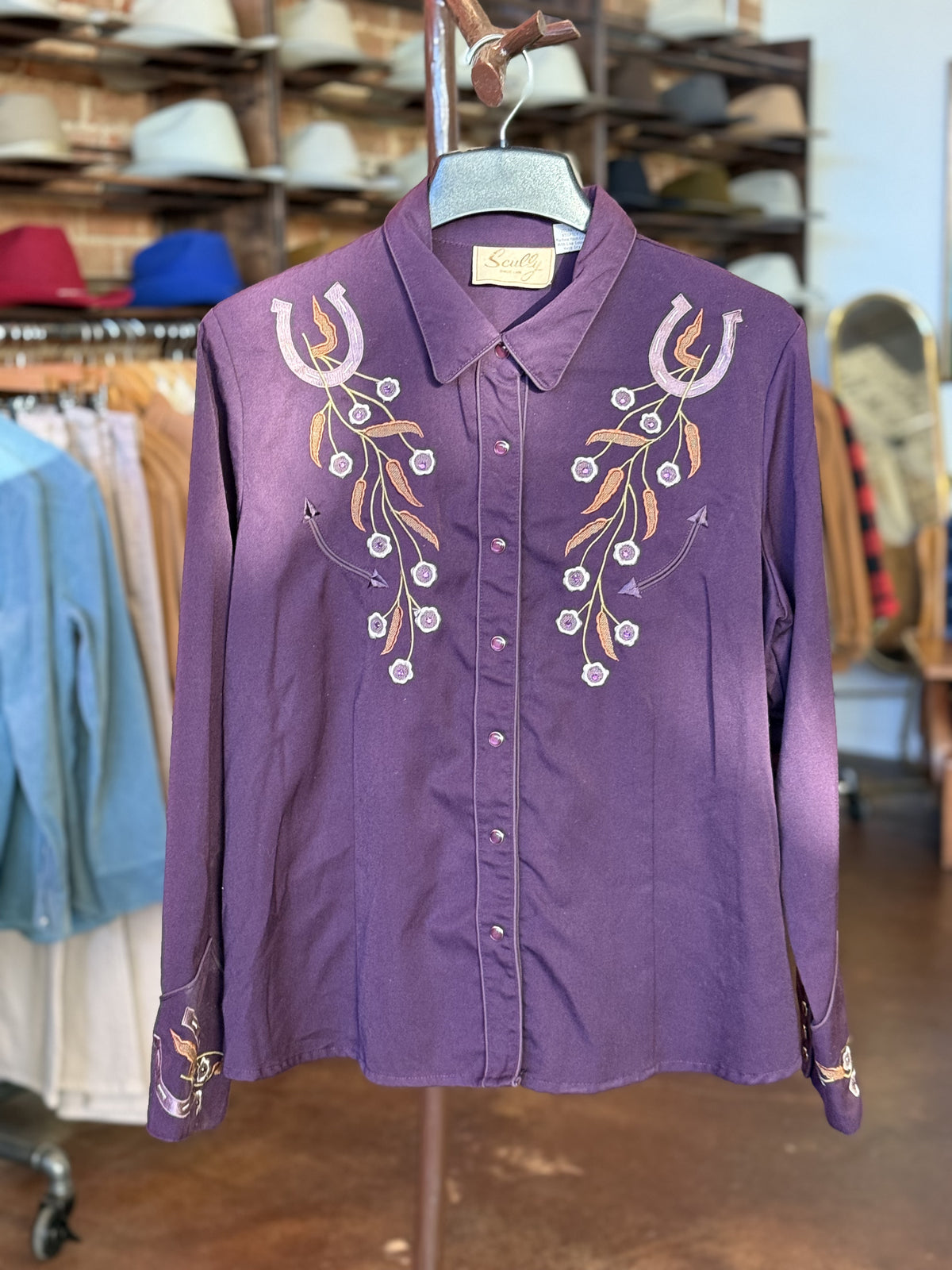 Vintage Purple Scully Western Shirt