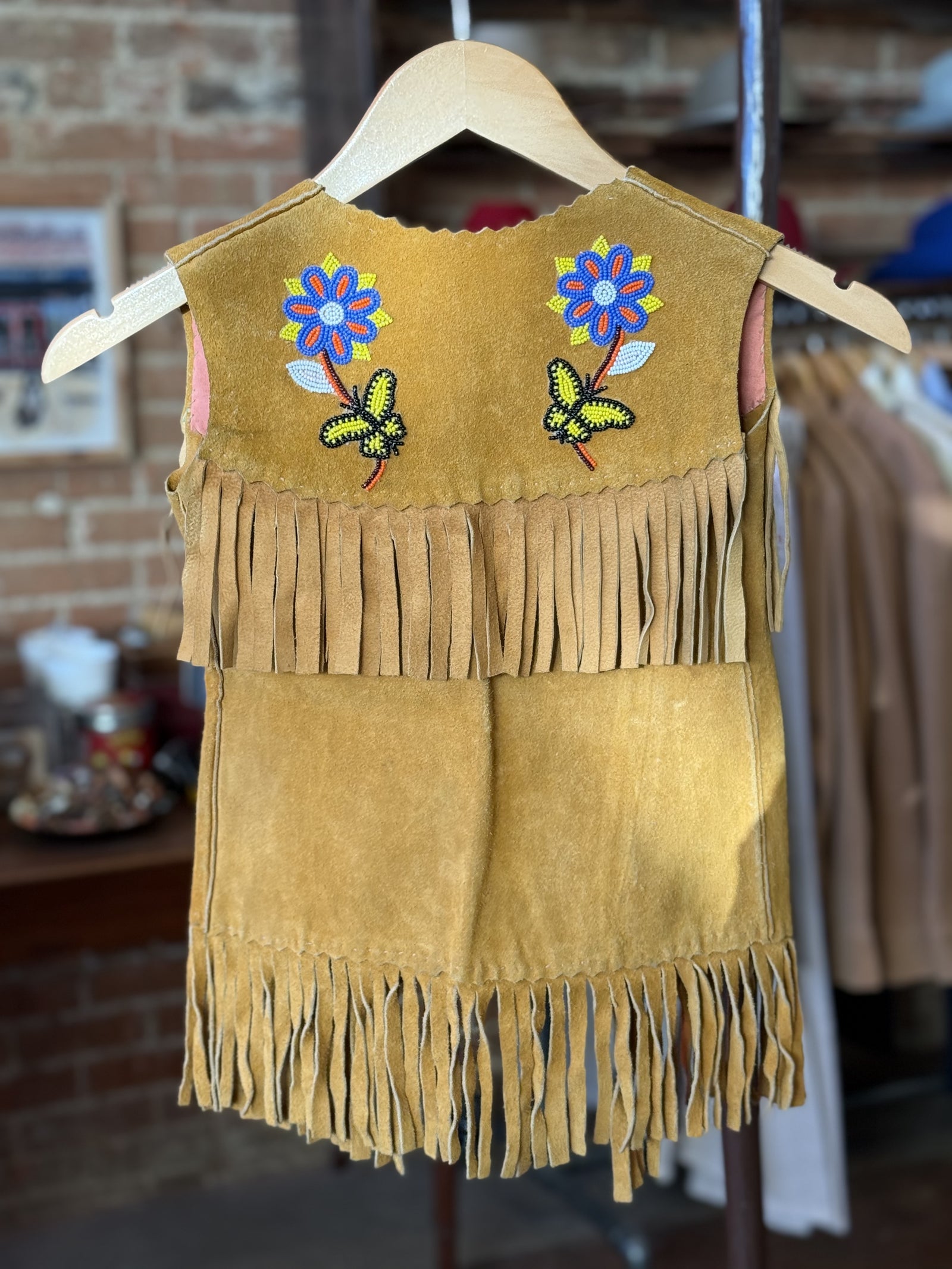 Vintage Beaded Children's Fringe Vest