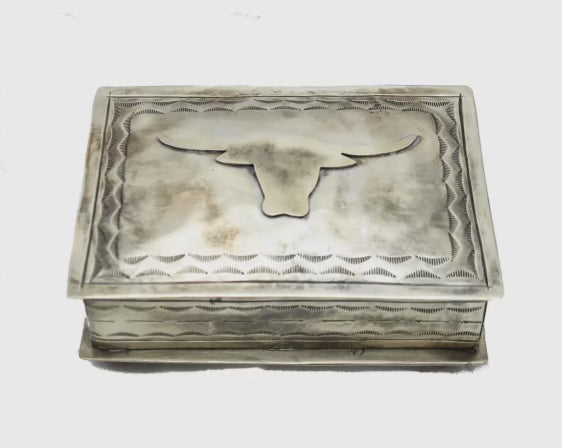 Stamped Long Horn Box