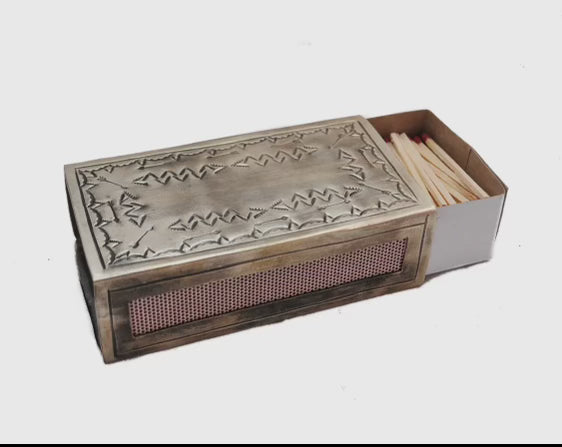 Large Stamped Match box