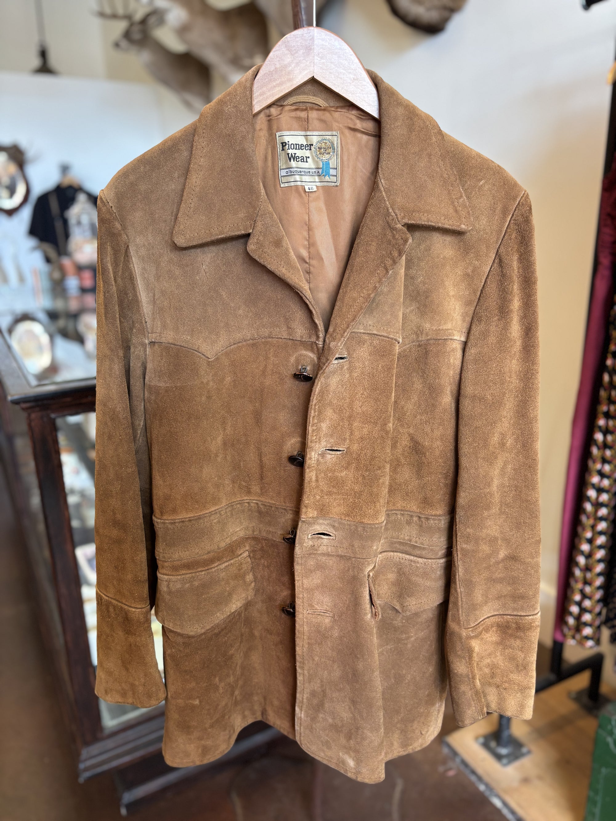 Vintage Pioneer Wear Suede Jacket