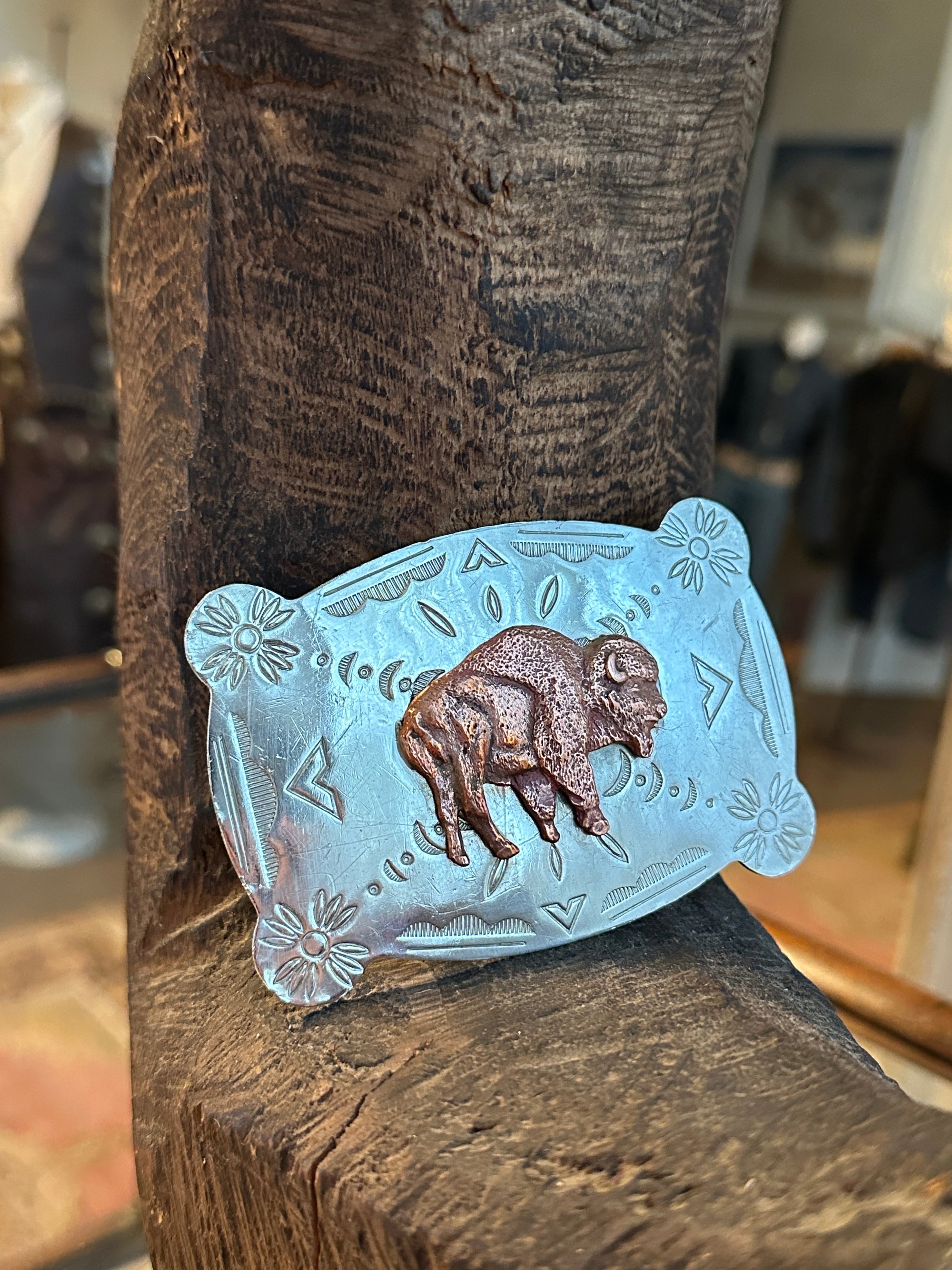 Vintage Buffalo Belt Buckle