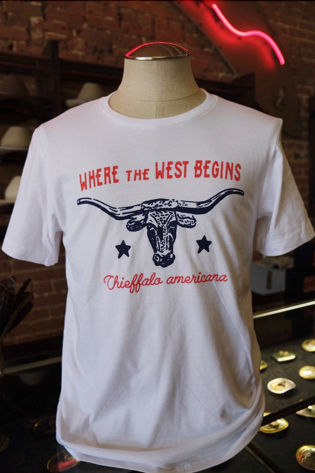 Where the West Begins Longhorn Tee